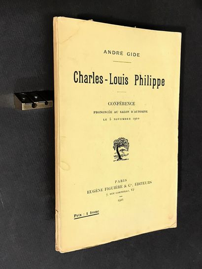 GIDE (André). Charles-Louis Philippe. Lecture...
