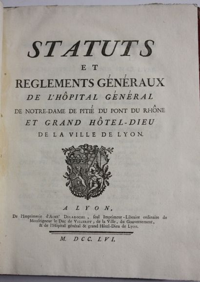 Statuts et règlements généraux de l'hôpital...