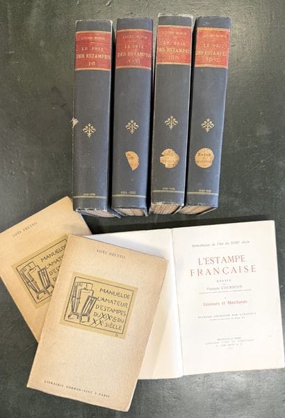 BIBLIOGRAPHIES, 7 volumes:
- DELTEIL (Loys)....