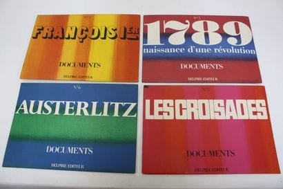 DELPIRE « DOCUMENTS ». 4 volumes. 
Les croisades,...