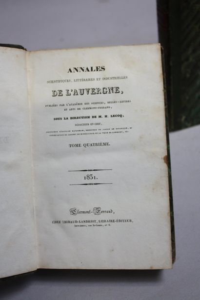 LECOQ (H.). Annales scientifiques, industrielles...