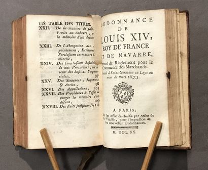 4 volumes:
- Ordinance of Louis XIV... Issued...