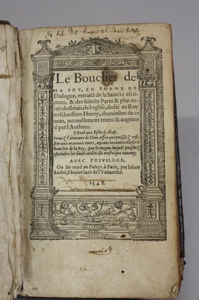 GRENIER (Nicolas). Le Bouclier de la foy,...
