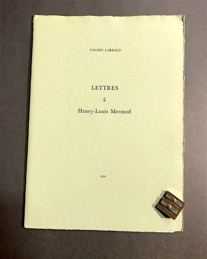 LARBAUD (Valery) - 3 paperback booklets:
-...