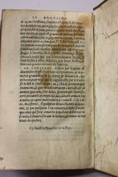 GRENIER (Nicolas). Le Bouclier de la foy,...