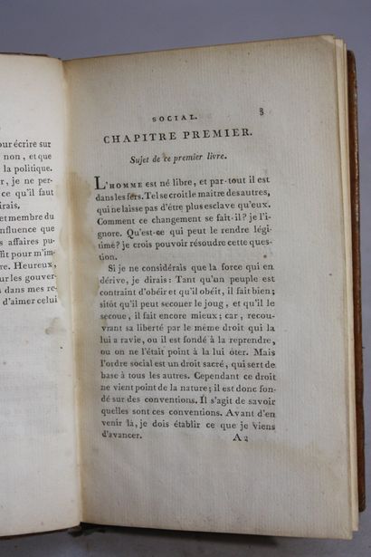 ROUSSEAU (J.-J.). Du contrat social ou principes...