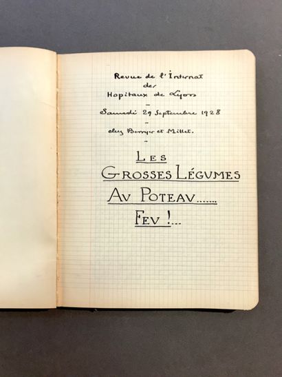 SCHOOLBOY HUMOR AND OPERA. 3 handwritten...