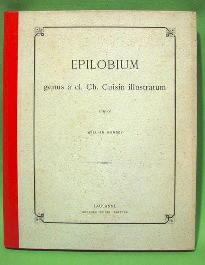 CUISIN (Charles) - BARBEY (W.). The genus...