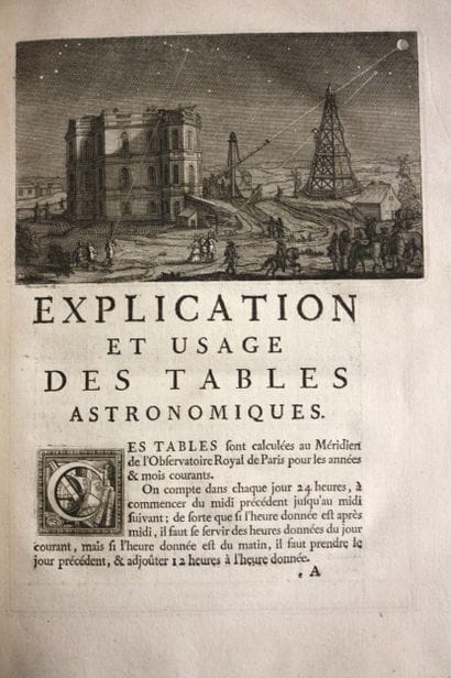 CASSINI (Jacques). Eléments d'astronomie....