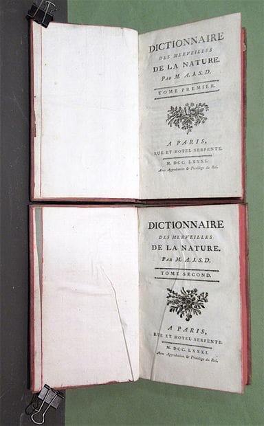 [SIGAUD de LA FOND (Joseph-Aignan)]. Dictionary...