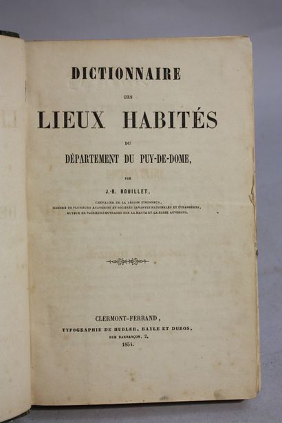 [AUVERGNE]. 3 volumes: 
BOUDET (M.). Les...