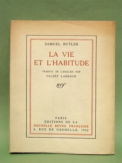 BUTLER (Samuel) and Valery LARBAUD: 3 titles....