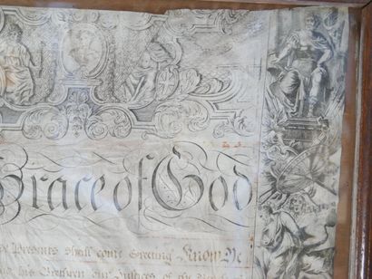 GEORGE III, King of England. Large manuscript...