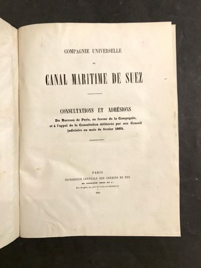 SUEZ CANAL 4 volumes:
- LESSEPS (Ferdinand...