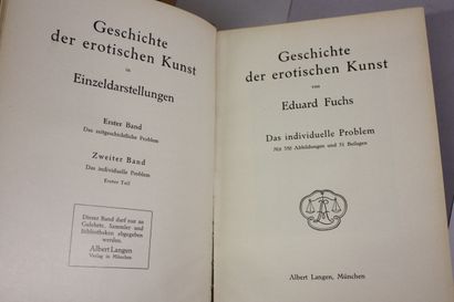 FUCHS (Eduard). Geschichte des erotischen...