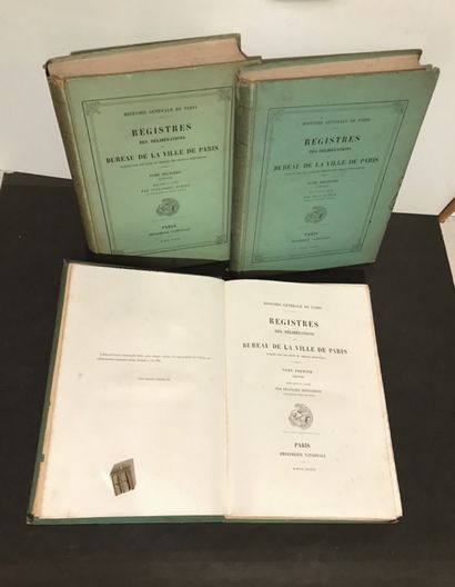 PARIS. 2 works, 4 volumes:
- BONNARDOT (François),...