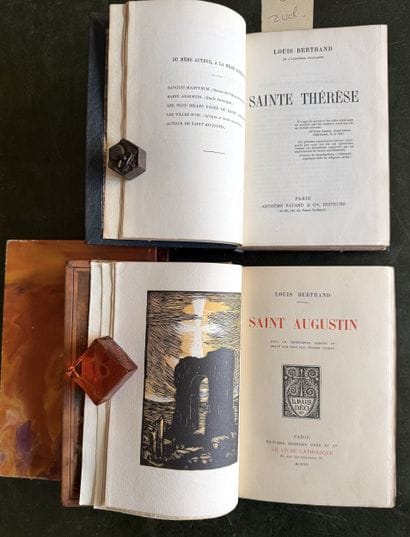 BERTRAND (Louis). 2 bound volumes:
- Saint...