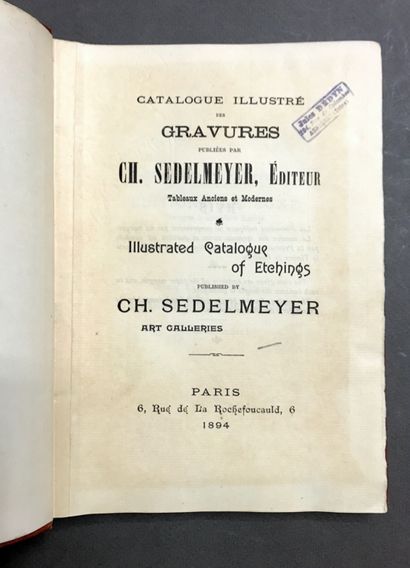 [FINE ARTS ENGRAVING]. 
- SEDELMEYER (Ch.)....