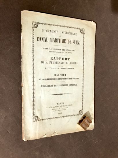 SUEZ CANAL 4 volumes:
- LESSEPS (Ferdinand...