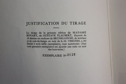 BRUNELLESCHI. 
FLAUBERT. Madame Bovary. Paris,...