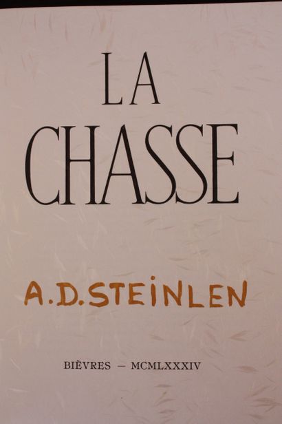 CLAMART (J. A.) [STEINLEN (A.-D.)]. Hunting.
Bièvre,...