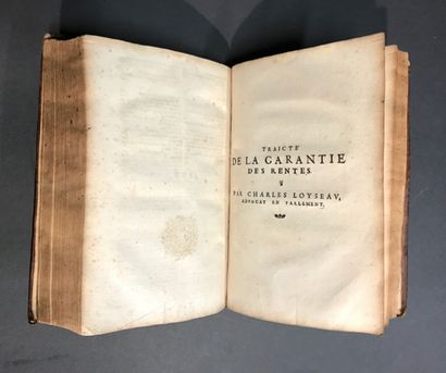 8 works in 10 volumes:
- LOYSEAU (Charles)....