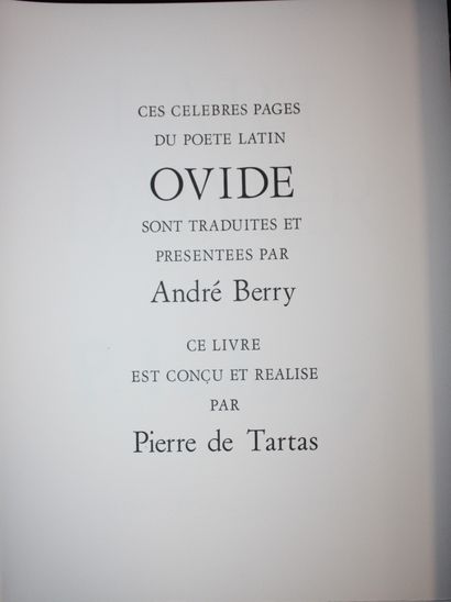 OVID [LELONG (Pierre)]. The Art of Love.
Paris,...