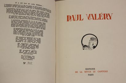 VALERY GIRAUDOUX. 19 volumes. 
VALERY. Discours...
