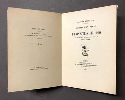 BERGERET (Gaston). [SOMM (H.)]. Diary of...