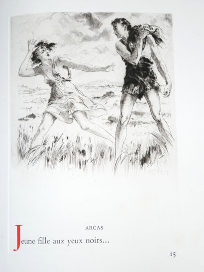 LOUYS (Pierre) - [LOBEL-RICHE]. Red Chalk...