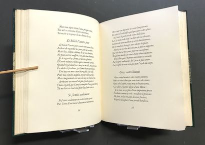 RONSARD (Pierre de) - [FRIESZ]. Poems. 
Paris,...