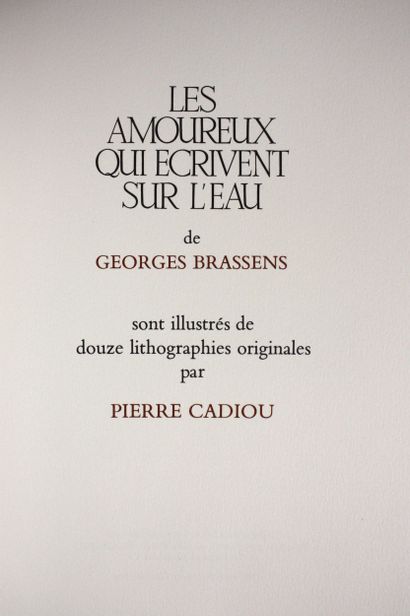 BRASSENS (G.) [CADIOU (Pierre)]. The Tower...