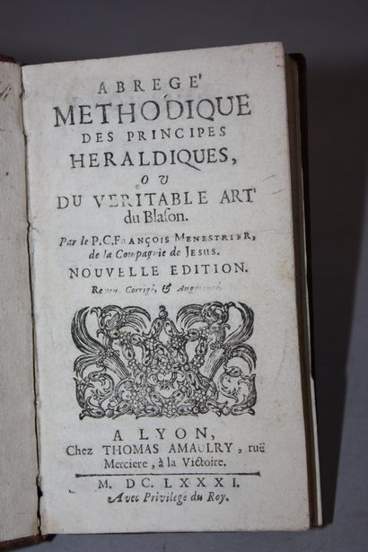 MENESTRIER (Claude-François). Abrégé méthodique...