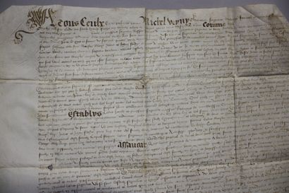 [AUVERGNE - 16th-Century Manuscript Archives]....
