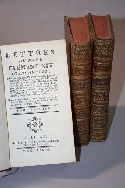 GANGANELLI. Lettres du pape Clément XIV (Ganganelli)....
