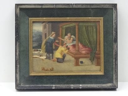 Ecole FLAMANDE vers 1550, La Bénédiction...