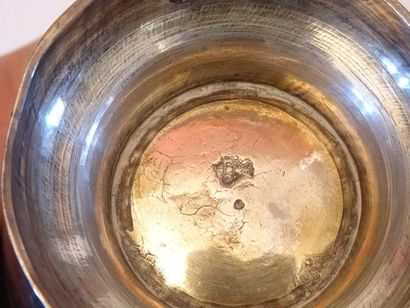 Timbale sur piédouche en argent XVIIIe siècle...