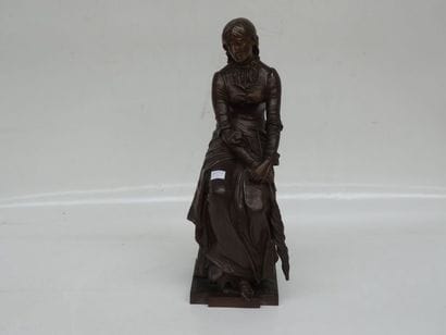 MARIOTON Eugène (d'après) Sculpture en bronze...