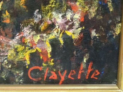 CLAYETTE Le paradoxe du Comédien, 1972, Hst,...