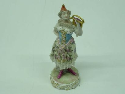 Personnage en porcelaine allemande représentant...