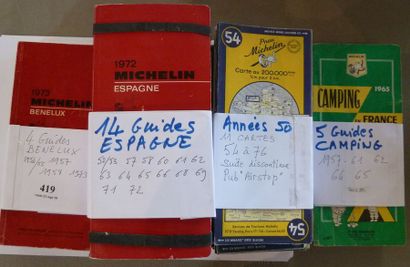MICHELIN. Un lot comprenant 44 Guides Bénélux,...