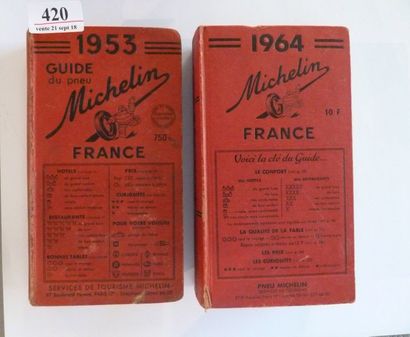 MICHELIN Guide rouge France 1953 Etat moyen...