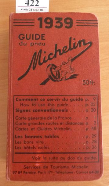 MICHELIN Guide rouge France 1939 Etat d'...