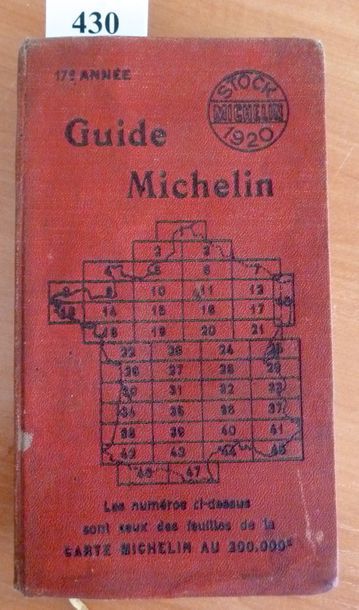 MICHELIN Guide rouge France 1920 Bon état...