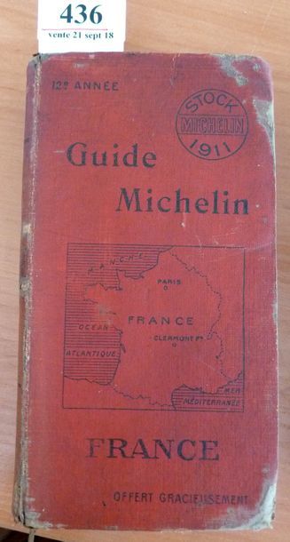 MICHELIN Guide rouge France 1911 Etat mo...