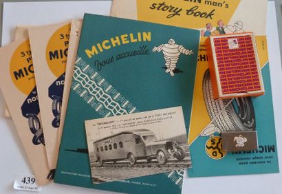 MICHELIN. Trois buvards années 1930, état...