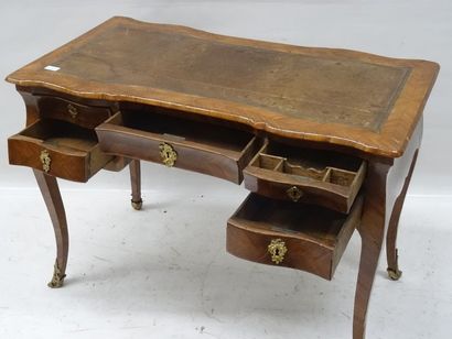 Bureau à caissons double face en bois de...