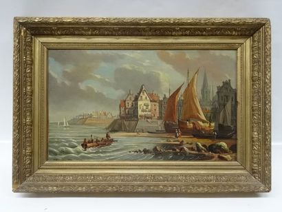 KUWASSEG Fils, L'arrivée au port, Hst sbg,...