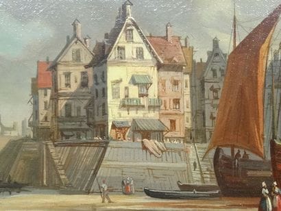 KUWASSEG Fils, L'arrivée au port, Hst sbg,...