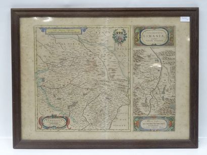 Carte Limousin Blaeu XVIIe siècle